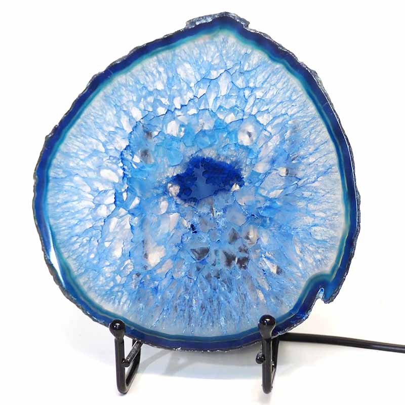Sliced Brazilian Crystal Agate Lamp S252 4 Sliced Brazilian Crystal Agate Lamp S252| Himalayan Salt Factory