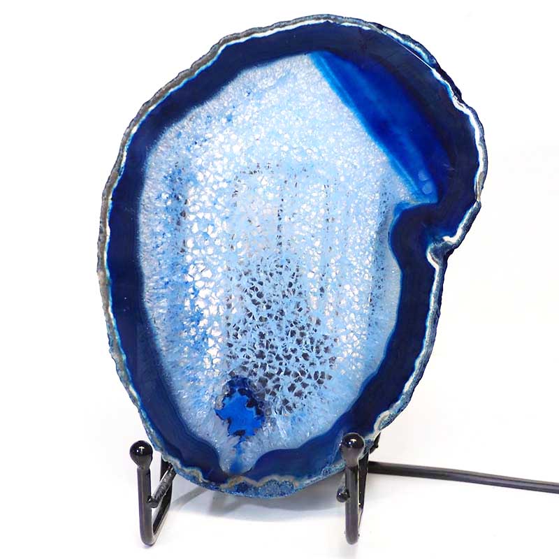 Sliced Brazilian Crystal Agate Lamp S254 3 Sliced Brazilian Crystal Agate Lamp S254 | Himalayan Salt Factory