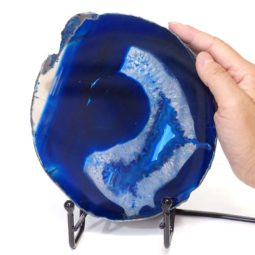 Sliced Brazilian Crystal Agate Lamp S257 8 Sliced Brazilian Crystal Agate Lamp S257 | Himalayan Salt Factory