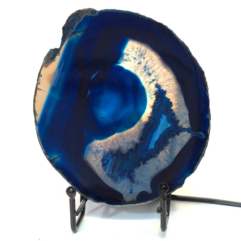 Sliced Brazilian Crystal Agate Lamp S257 4 Sliced Brazilian Crystal Agate Lamp S257 | Himalayan Salt Factory