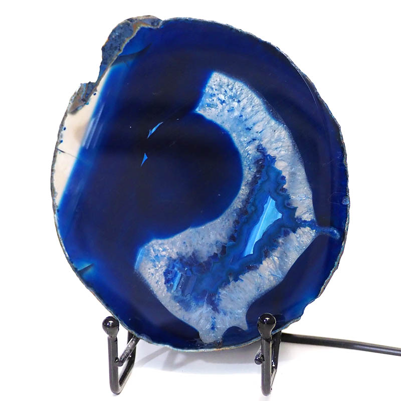 Sliced Brazilian Crystal Agate Lamp S257 3 Sliced Brazilian Crystal Agate Lamp S257 | Himalayan Salt Factory