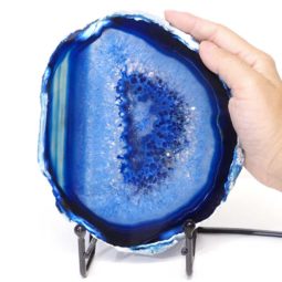 Sliced Brazilian Crystal Agate Lamp S258 8 Sliced Brazilian Crystal Agate Lamp S258 | Himalayan Salt Factory