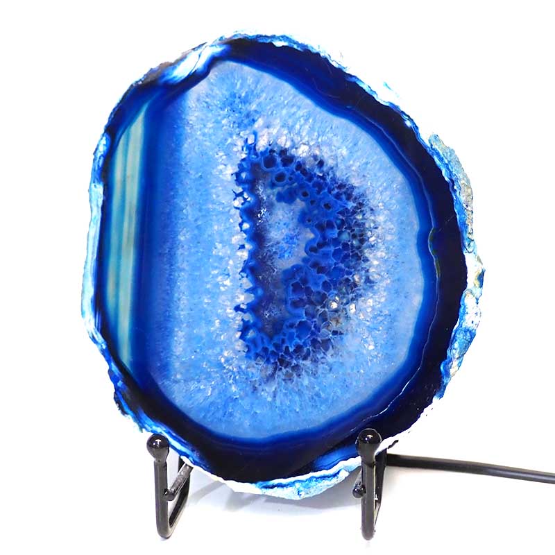 Sliced Brazilian Crystal Agate Lamp S258 3 Sliced Brazilian Crystal Agate Lamp S258 | Himalayan Salt Factory