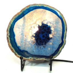 Sliced Brazilian Crystal Agate Lamp S260 7 Sliced Brazilian Crystal Agate Lamp S260 | Himalayan Salt Factory