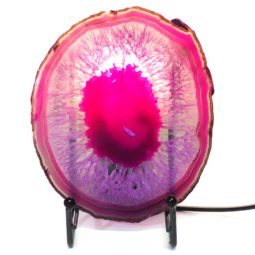 Sliced Brazilian Crystal Agate Lamp S266 8 Sliced Brazilian Crystal Agate Lamp S266 | Himalayan Salt Factory