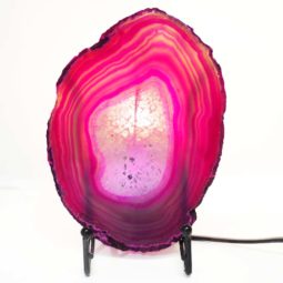 Sliced Brazilian Crystal Agate Lamp S267 | Himalayan Salt Factory