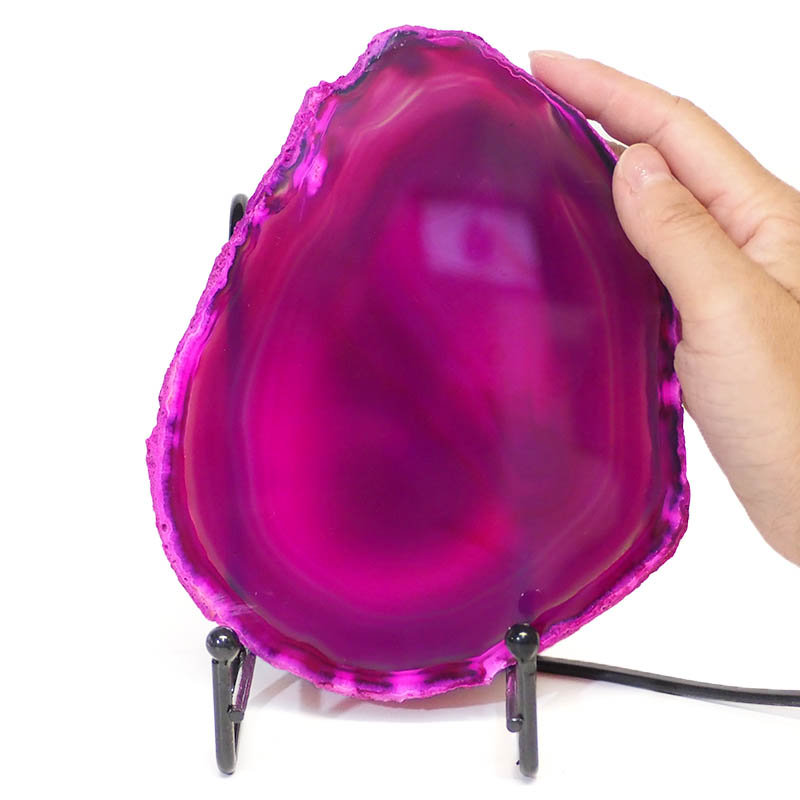 Sliced Brazilian Crystal Agate Lamp S269 5 Sliced Brazilian Crystal Agate Lamp S269 | Himalayan Salt Factory