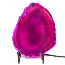 Sliced Brazilian Crystal Agate Lamp S269 | Himalayan Salt Factory