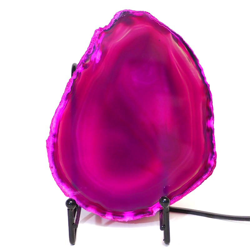 Sliced Brazilian Crystal Agate Lamp S269 3 Sliced Brazilian Crystal Agate Lamp S269 | Himalayan Salt Factory