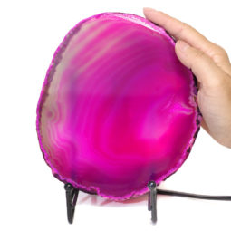 Sliced Brazilian Crystal Agate Lamp S270 9 Sliced Brazilian Crystal Agate Lamp S270 | Himalayan Salt Factory