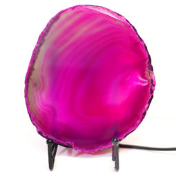 Sliced Brazilian Crystal Agate Lamp S270 | Himalayan Salt Factory