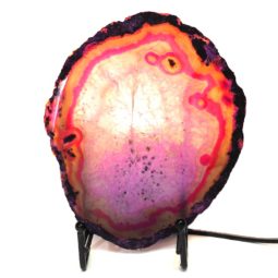 Sliced Brazilian Crystal Agate Lamp S272 8 Sliced Brazilian Crystal Agate Lamp S272 | Himalayan Salt Factory