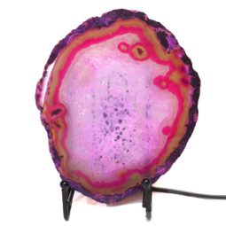 Sliced Brazilian Crystal Agate Lamp S272 | Himalayan Salt Factory
