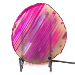 Sliced Brazilian Crystal Agate Lamp S273 | Himalayan Salt Factory