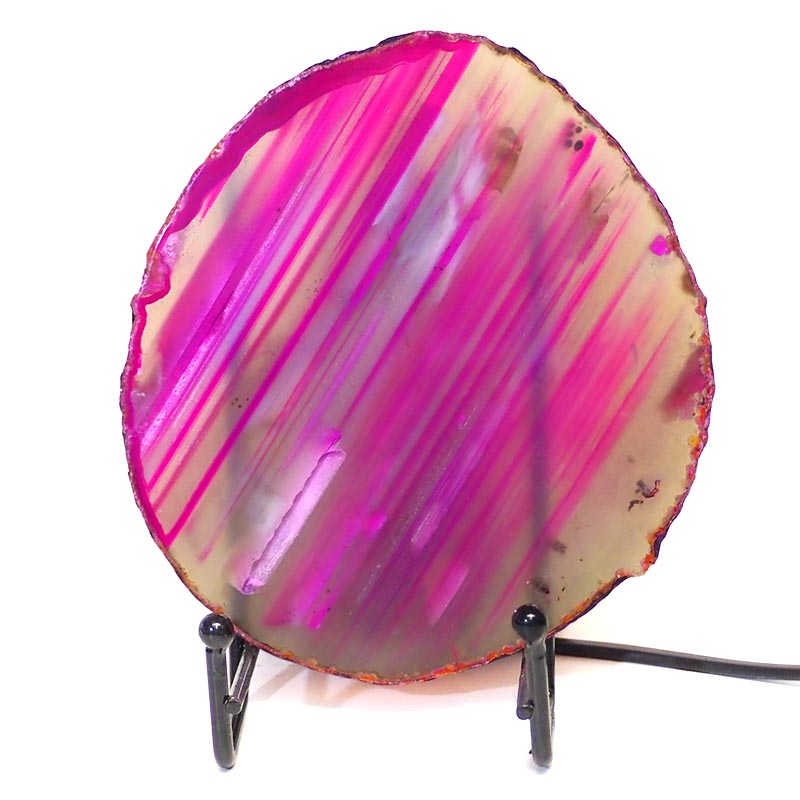 Sliced Brazilian Crystal Agate Lamp S273 3 Sliced Brazilian Crystal Agate Lamp S273 | Himalayan Salt Factory