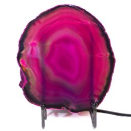 Sliced Brazilian Crystal Agate Lamp S275 | Himalayan Salt Factory