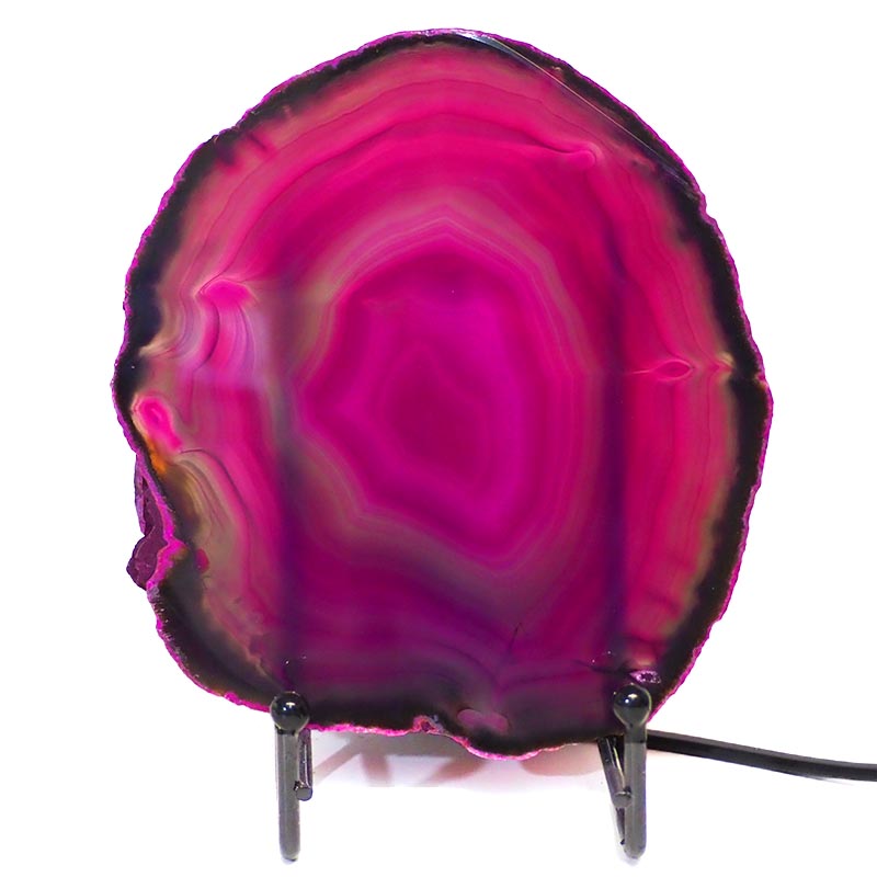 Sliced Brazilian Crystal Agate Lamp S275 3 Sliced Brazilian Crystal Agate Lamp S275 | Himalayan Salt Factory