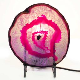 Sliced Brazilian Crystal Agate Lamp S276 | Himalayan Salt Factory