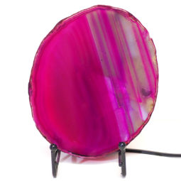 Sliced Brazilian Crystal Agate Lamp S277 | Himalayan Salt Factory