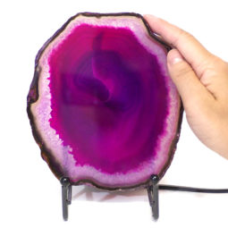 Sliced Brazilian Crystal Agate Lamp S283 8 Sliced Brazilian Crystal Agate Lamp S283 | Himalayan Salt Factory