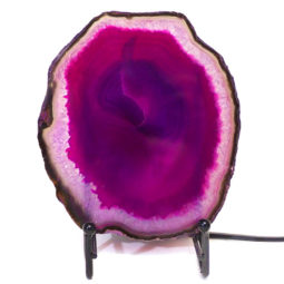 Sliced Brazilian Crystal Agate Lamp S283 | Himalayan Salt Factory
