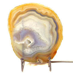 Sliced Brazilian Crystal Agate Lamp S285 | Himalayan Salt Factory