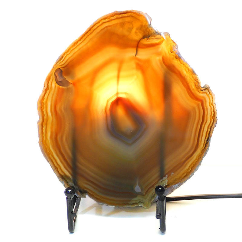 Sliced Brazilian Crystal Agate Lamp S288 4 Sliced Brazilian Crystal Agate Lamp S288 | Himalayan Salt Factory