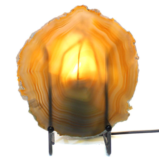 Sliced Brazilian Crystal Agate Lamp S289 | Himalayan Salt Factory