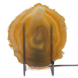 Sliced Brazilian Crystal Agate Lamp S289 | Himalayan Salt Factory