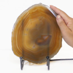 Sliced Brazilian Crystal Agate Lamp S291 | Himalayan Salt Factory