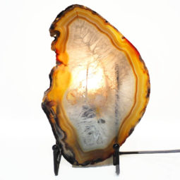 Sliced Brazilian Crystal Agate Lamp S292 | Himalayan Salt Factory