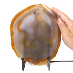 Sliced Brazilian Crystal Agate Lamp S293 | Himalayan Salt Factory
