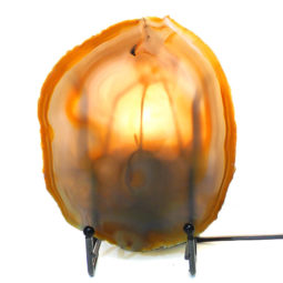Sliced Brazilian Crystal Agate Lamp S293 | Himalayan Salt Factory