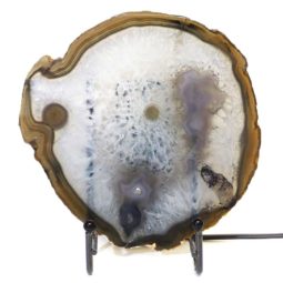 Sliced Brazilian Crystal Agate Lamp S295 | Himalayan Salt Factory