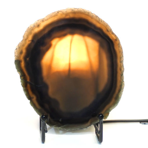 Sliced Brazilian Crystal Agate Lamp S300 | Himalayan Salt Factory