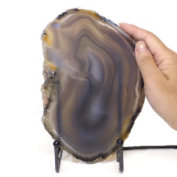 Sliced Brazilian Crystal Agate Lamp S301 | Himalayan Salt Factory