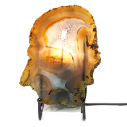 Sliced Brazilian Crystal Agate Lamp S302 | Himalayan Salt Factory