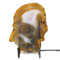 Sliced Brazilian Crystal Agate Lamp S302 | Himalayan Salt Factory