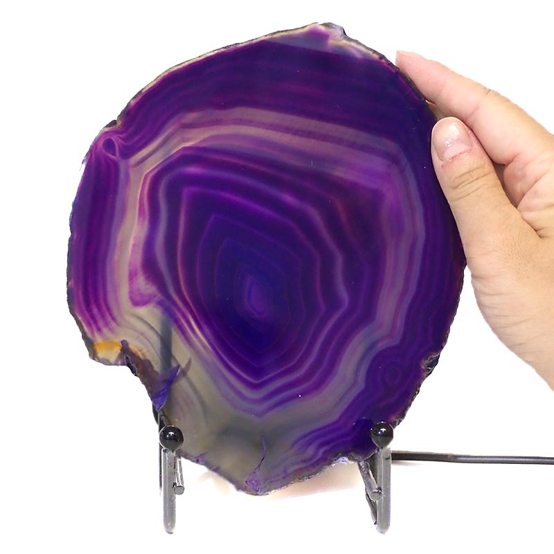 Sliced Brazilian Crystal Agate Lamp S306 5 Sliced Brazilian Crystal Agate Lamp S306-1 | Himalayan Salt Factory