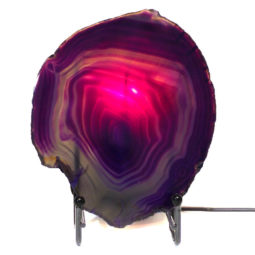 Sliced Brazilian Crystal Agate Lamp S306-2 | Himalayan Salt Factory