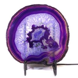 Sliced Brazilian Crystal Agate Lamp S307 8 Sliced Brazilian Crystal Agate Lamp S307-1 | Himalayan Salt Factory