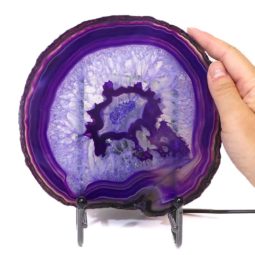 Sliced Brazilian Crystal Agate Lamp S307 9 Sliced Brazilian Crystal Agate Lamp S307 | Himalayan Salt Factory