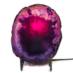 Sliced Brazilian Crystal Agate Lamp S310-2 | Himalayan Salt Factory