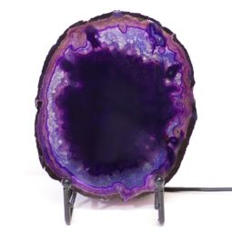 Sliced Brazilian Crystal Agate Lamp S310 8 Sliced Brazilian Crystal Agate Lamp S310 | Himalayan Salt Factory