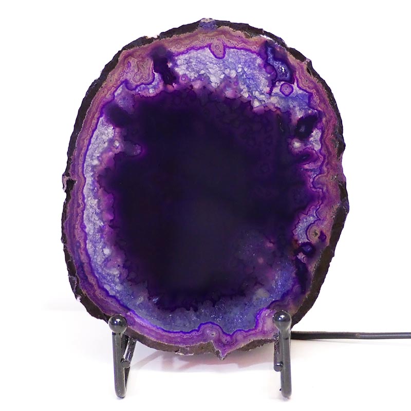 Sliced Brazilian Crystal Agate Lamp S310 4 Sliced Brazilian Crystal Agate Lamp S310 | Himalayan Salt Factory