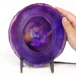 Sliced Brazilian Crystal Agate Lamp S314-1 | Himalayan Salt Factory