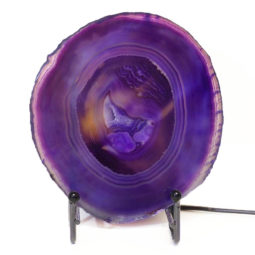 Sliced Brazilian Crystal Agate Lamp S314 | Himalayan Salt Factory