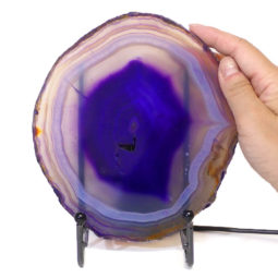 Sliced Brazilian Crystal Agate Lamp S316-1 | Himalayan Salt Factory