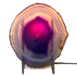 Sliced Brazilian Crystal Agate Lamp S316-2 | Himalayan Salt Factory