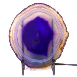 Sliced Brazilian Crystal Agate Lamp S316 | Himalayan Salt Factory